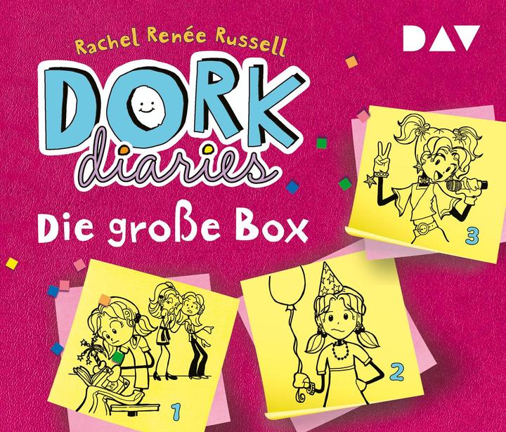 Immagine prodotto Diari DORK - La grande scatola (parte 1-3) (Gabrielle Pietermann, Ann Lecker-Chewiwi, Sabine Stiepani, Rachel Renee Russell, Tedesco)