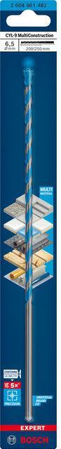 Immagine prodotto Bosch Professional Zubehör Trapano Expert CYL-9 MultiConstruction, 6 x 200 x 250 mm, d 6 mm (6,5 mm)