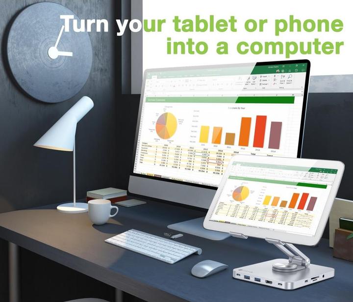 Produktbild Value EFB Techly Klappbarer Ständer Tablet 8in1