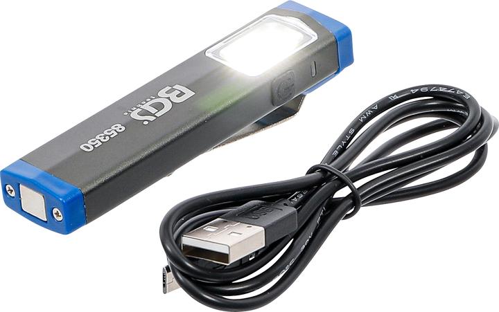 Immagine prodotto BGS Mini torcia da lavoro in alluminio a COB-LED (300 lm)