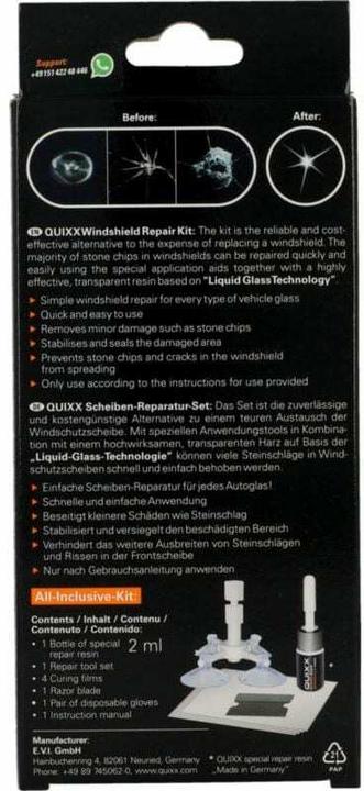 Produktbild Quixx Windschutzscheiben Reparatur Set