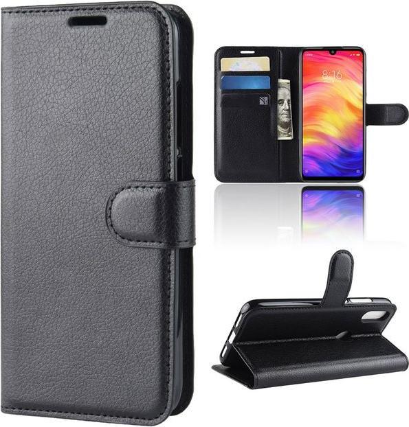 Productafbeelding MU Classic Litchi Leren Boekomslag Serie (Xiaomi Redmi Note 7)