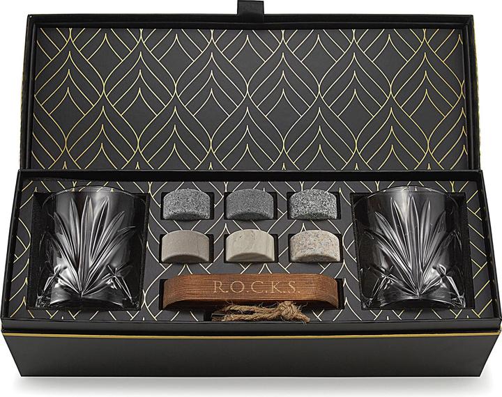 Image du produit Rocks Whiskey Chilling Stones Jeu de pierres à whisky (3 dl, 6 x, Verre à whisky)