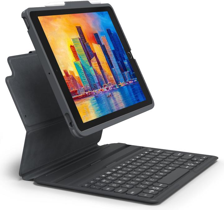 Actual product image Zagg Pro Keys Apple iPad 10.2 Black/Grey German, German, Apple, iPad, Black, Grey, 25.9 cm (10.2&quo (DE, iPad 10.2 (2020))