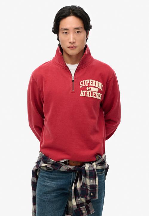 Produktbild Superdry Vintage Athletic Sweatshirt mit halblangem Reissverschluss (M)