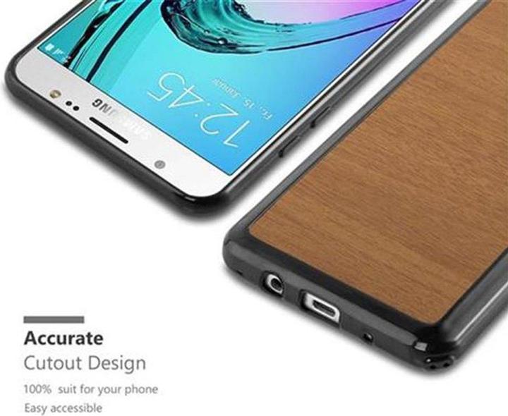 Actual product image Cadorabo TPU Wooden Cover (Samsung Galaxy J5 (2016))