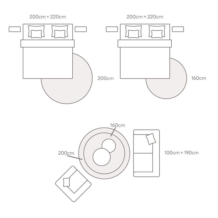 Actual product image Hemera (160 x 160 cm)