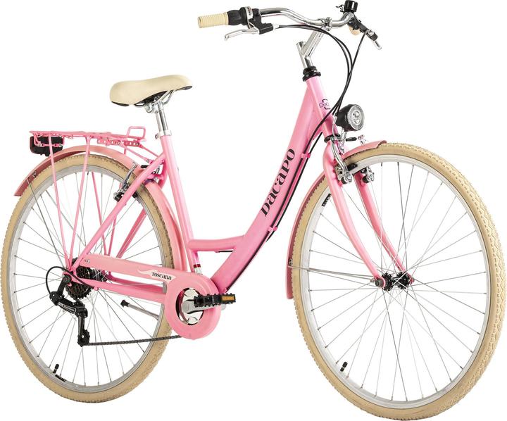 Produktbild Damenfahrrad 28" Toscana Damen Bike Vintage Rosa 6 Gänge RH 48 cm (48 cm)