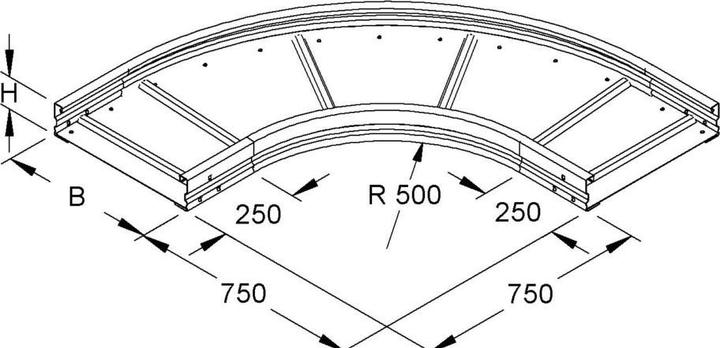 Actual product image Niedax Round arch WRBR 105.200 (10.50 cm)