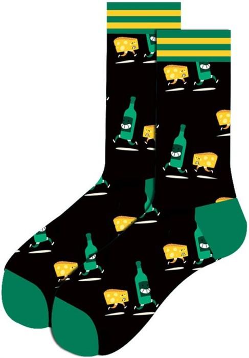 Actual product image Musthaves Socken Motiv Wein - Käse (38 - 45)