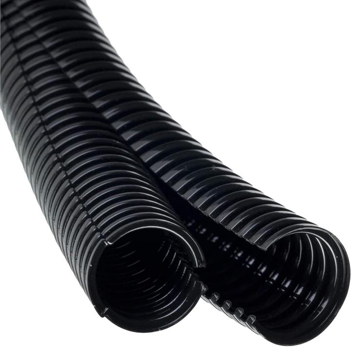 Kalitec 5 Meter Wellrohr Twin NW 26 I Wellschlauch zweiteilig I Solarwellrohr I Marderschutzrohr I L (500 cm)