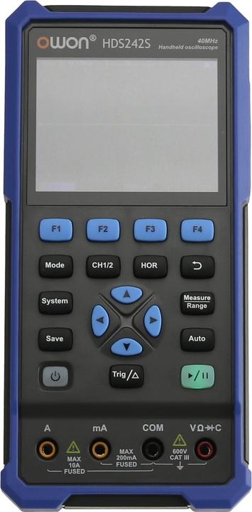 Actual product image Owon LCD oscilloscope with multimeter and function generator, HDS242S, 2-channel, 40 MHz