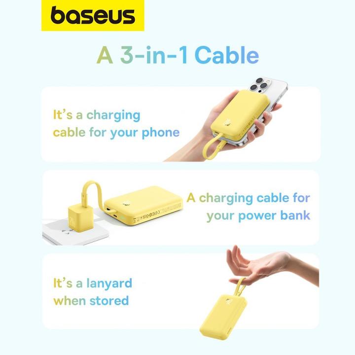 Image du produit Baseus Mini chargeur magnétique (10000 mAh, 20 W, 38.50 Wh)