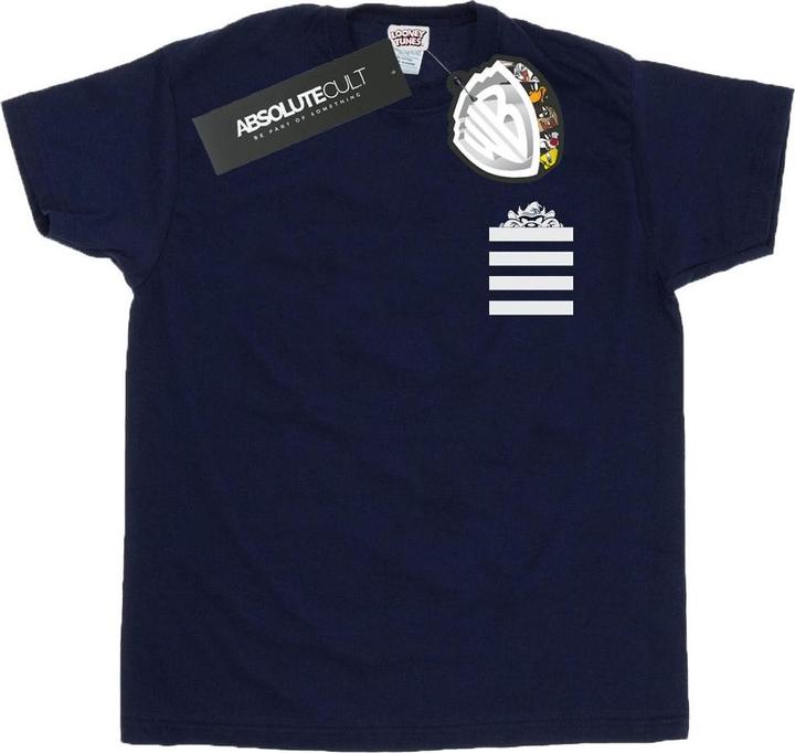 Produktbild Looney Tunes Taz Stripes Faux Pocket TShirt (S)