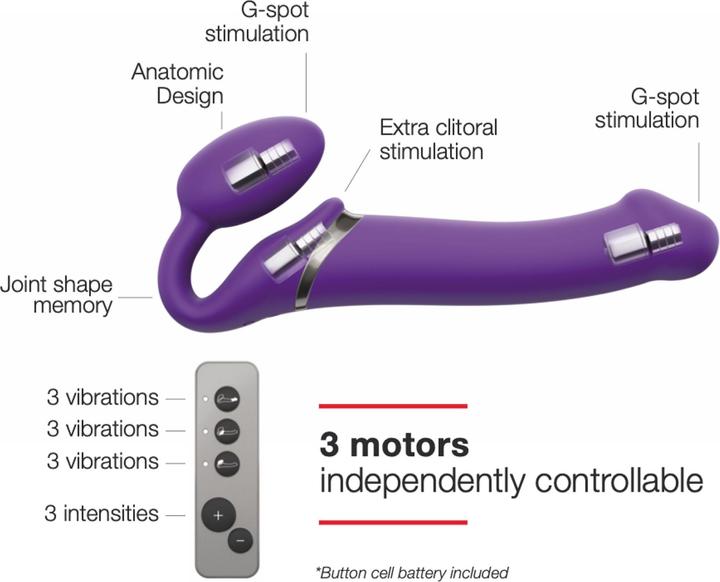 Actual product image Strap-on-me Vibrating Bendable Strap-on