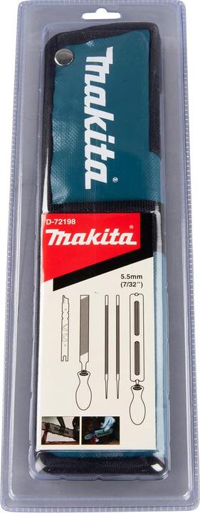 Immagine prodotto Makita D-72198 Set di affilatura per catena da taglio da 5,5 mm (Motosega, Spada a catena)