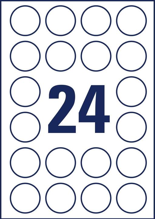 Actual product image Avery Crystal clear labels