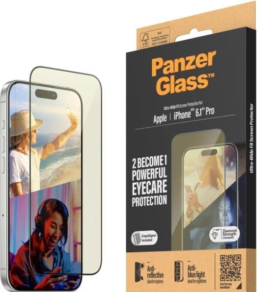 Actual product image PanzerGlass Eyecare Screen Protection Ultra-Wide Fit (1 Piece, Apple iPhone 15 Pro)