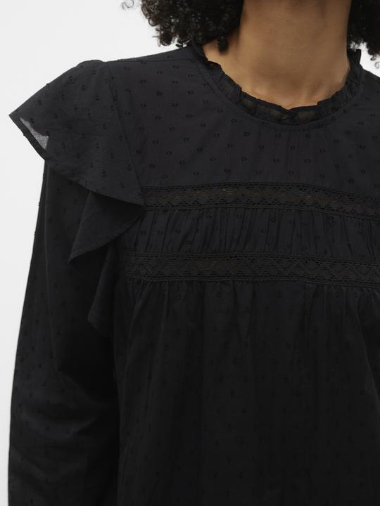 Actual product image Vero Moda VMTRINE LS LACE TOP WVN Blouse (L)