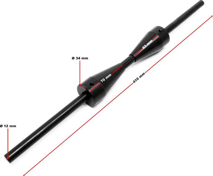 Actual product image Wiltec Balancing device for bike wheels for balancing damage at rims and tyres