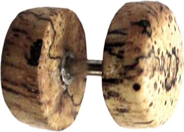Produktbild Star Piercing Fake Plug aus Tamarind Holz (ohne Messing, Organisch)
