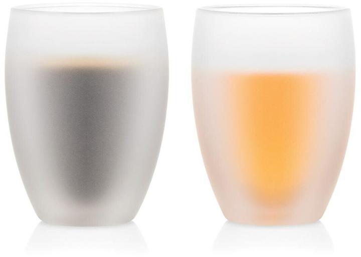 Produktbild Bodum Trinkglas Pavina 2er Set Weiss, milchig, 0.35 l (0.35 l, 2 x)