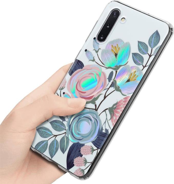 Image du produit Cadorabo Couverture IMD TPU Fleurs & Feuilles colorées (Samsung Galaxy Note 10)
