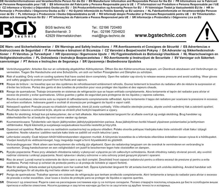 Produktbild BGS Kühlsystem-Befüll- und Entlüftungsgerät