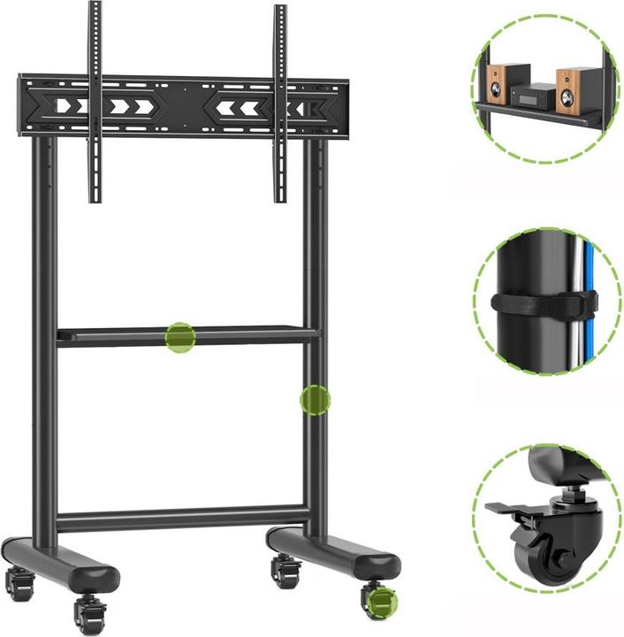 Produktbild Techly ICA-TR533BK (Boden, 86", 68 kg)