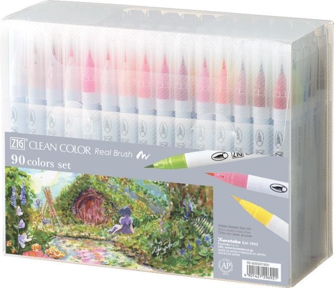 Produktbild Zig Clean Color Pensel Pen Saet (90 stk.) (90 x)