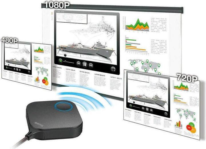 Actual product image BenQ InstaShow WDC10C (USB-C Buttons) (8 m, HDMI 1.4a, HDMI 1.4b)