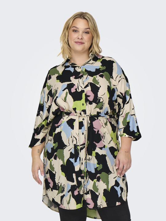 Produktbild Only CARISIDORA Midikleid Tunika mit halber Knopfleiste (52)