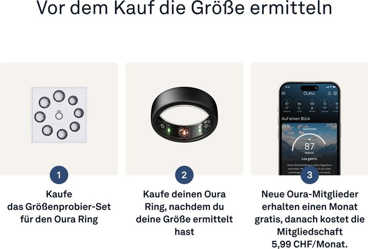 Produktbild Oura Ring Gen3 Horizon (Stealth)