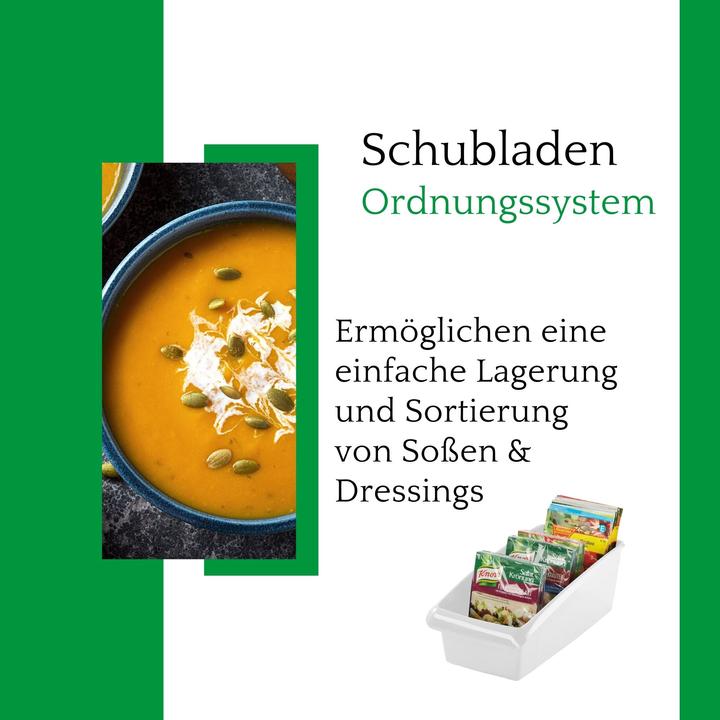 Image du produit Novaliv Boîte à soupe 4pcs Economy Set Tiroir Organisateur Cuisine - 25 x 16 cm BLANC Stockage d'épices