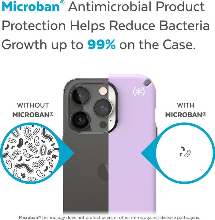 Actual product image speck Presidio2 Pro + MS Apple iPhone 14 Pro Max Spring Purple - with Microban (Apple iPhone 14 Pro Max)