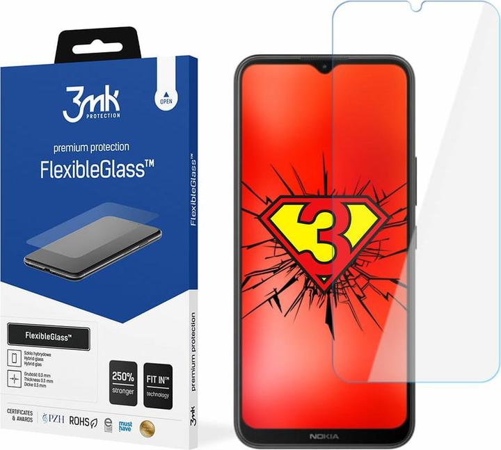Produktbild 3MK FlexibleGlass Nokia C21 Plus hibridinis stiklas (1 Stück, Nokia C21 Plus)