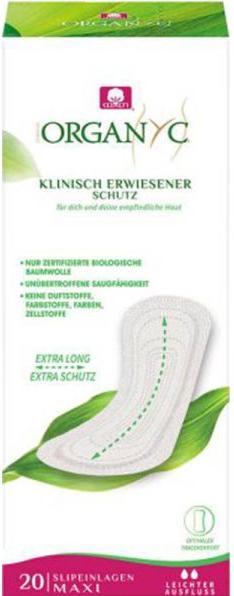 Actual product image Organyc Panty liners (20 x, Panty liners)