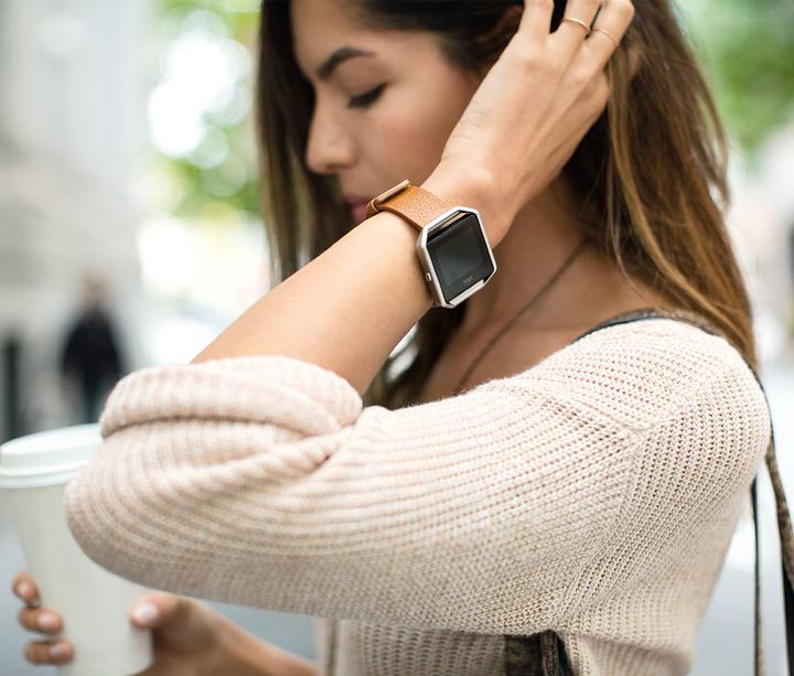 Actual product image Fitbit Blaze Leather Bracelet Large (40 mm, Genuine leather)