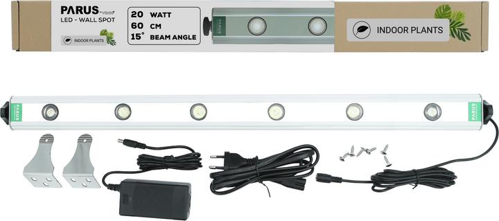 Parus by Venso Wall Spot 60cm, beam angle 15 °, LED growth lamp, growth light for indoor plants and (LED, 245 V)