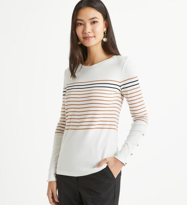 Immagine prodotto Anne Weyburn Camicia a righe a girocollo con maniche lunghe (W32/L34)