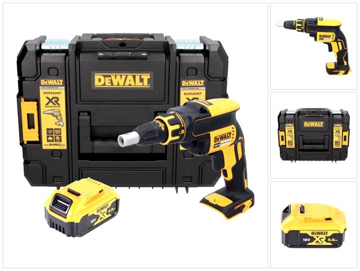 Produktbild DeWalt DCF 620 NT Akku Trockenbauschrauber 18 V 30 Nm Brushless + 1x Akku 5,0 Ah + TSTAK - ohne Lade (Akkubetrieb)