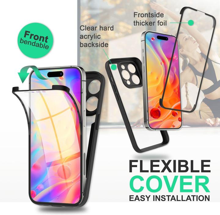 Immagine prodotto Nalia Busta ibrida trasparente a 360 gradi (Apple iPhone 14 Pro)