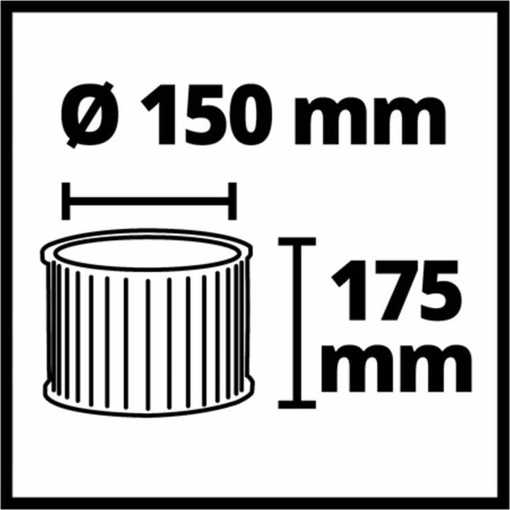Actual product image Einhell Wet-Dry Vacuum Cleaner Accessories Pleated Filter for Dust Class L 2351126