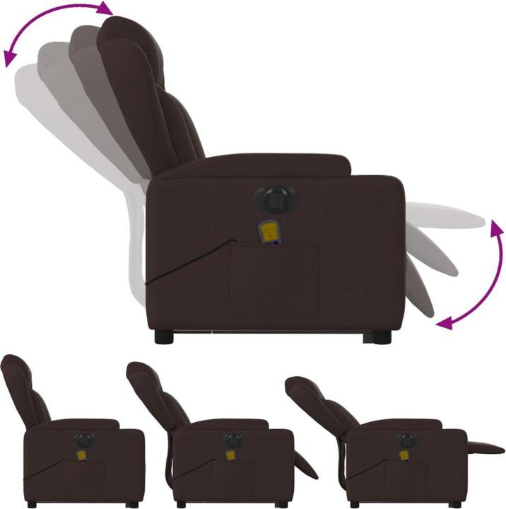 Produktbild VidaXL Elektrischer Massagesessel mit Aufstehhilfe Stoff
