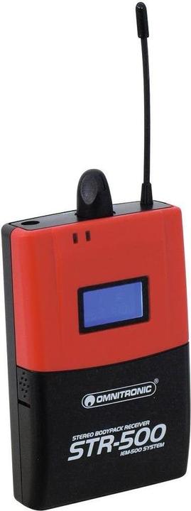 Immagine prodotto Omnitronic STR500 Ricevitore tascabile IEM (Pellicola di protezione dello schermo)