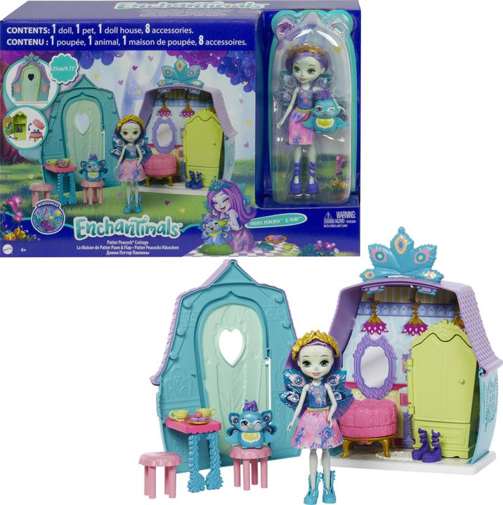 Actual product image Enchantimals Patter Peacock House with accessories