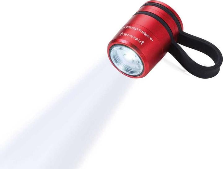 Actual product image Troika ECO RUN Lamp de poche avec lumière LED, 3 fonctions d'éclairage, incl. câble de charge, rouge (3.60 cm)