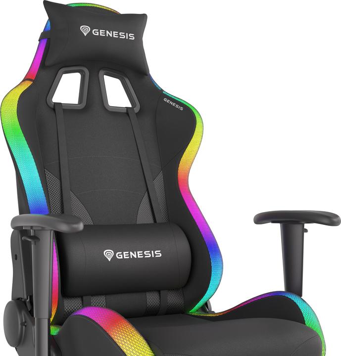 Produktbild Genesis Sessel für Spiele NATEC Trit 600 RGB NFG-1577 (schwarze Farbe)