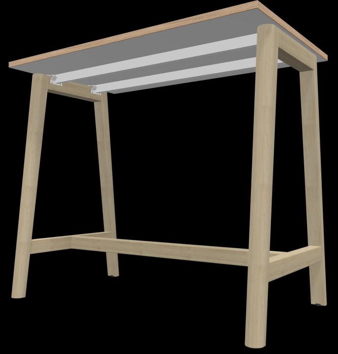 Actual product image Narbutas Nova Wood high table (120 x 70 x 105 cm)