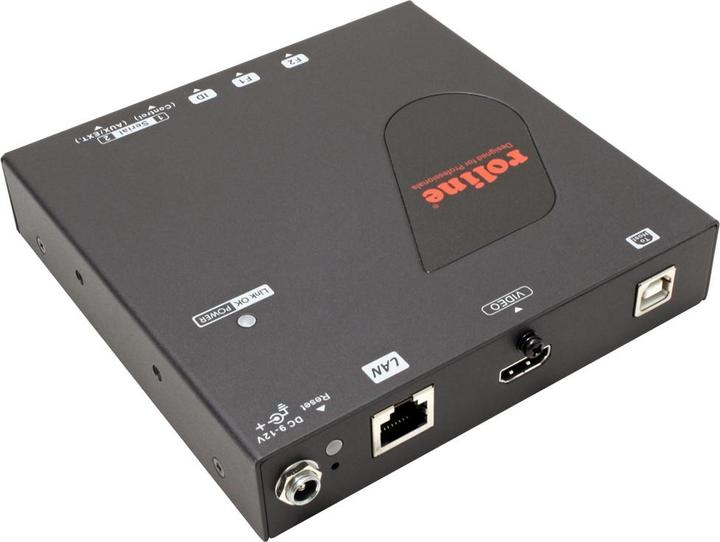 Image du produit Roline Émetteur d'extension HDMI+USB/Gigabit